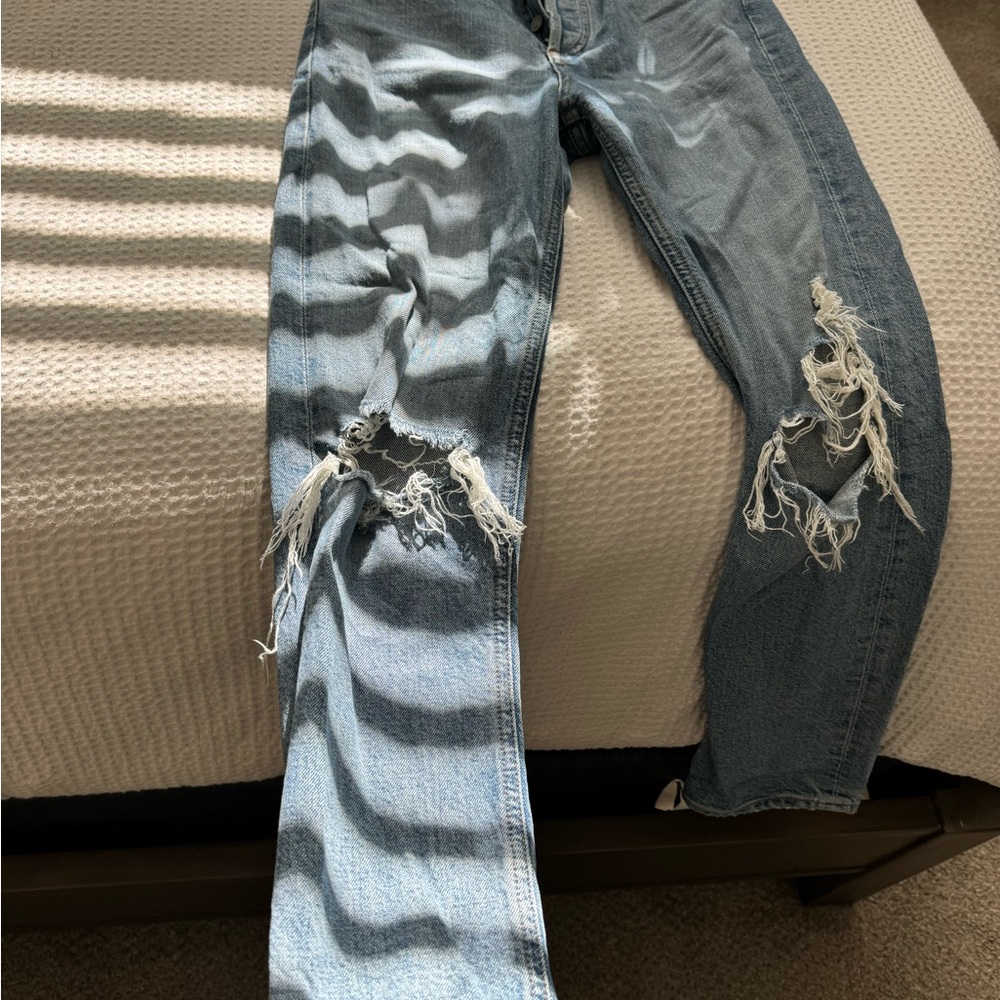 Agolde Riley High Rise Straight Jeans - Picture 5 of 5